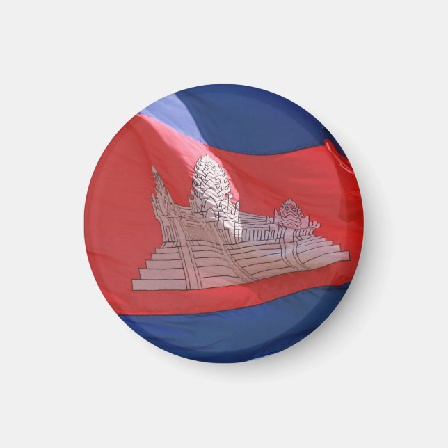 Kambodjaväv av flagga magnet (Framsidan)