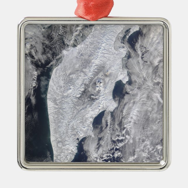 Kamchatka Peninsula, Östra Ryssland 2 Julgransprydnad Metall (Framsidan)