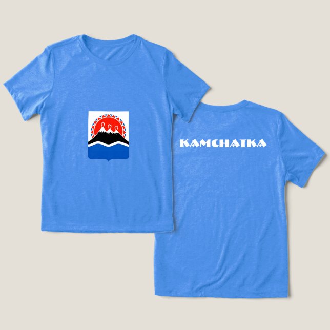 Kamchatka Speciell Gift Blue Tourist Classic T Shirt (Design fram och bak)