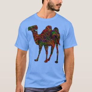 Kamel Älskare Vibrant Artists String Illustration T Shirt