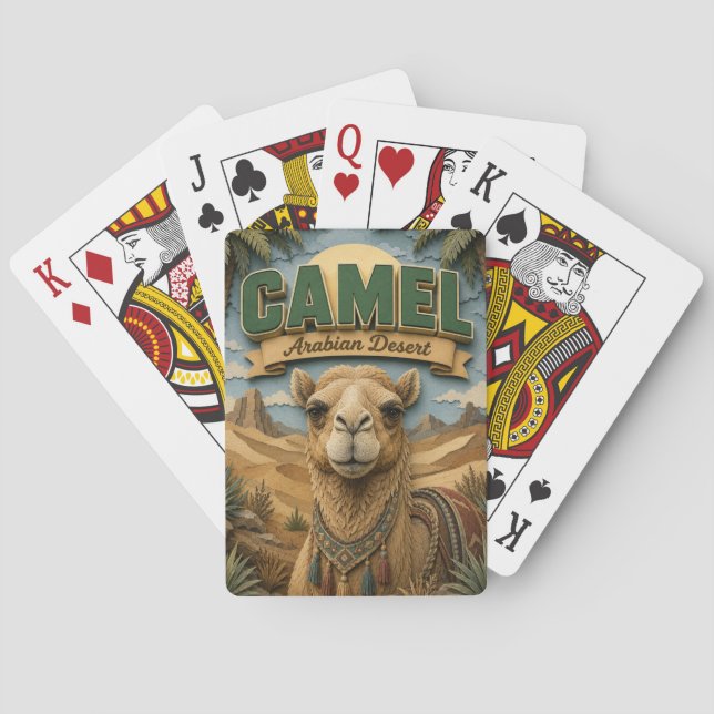 Kamel Arabiska Öken POPCUT Casinokort (Baksidan)