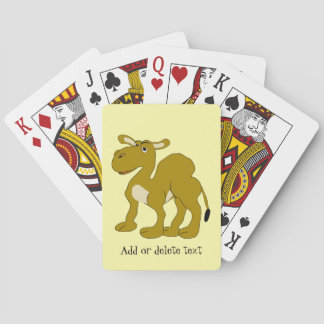 Kamel Design Valfri Bakgrundsfärg Casinokort
