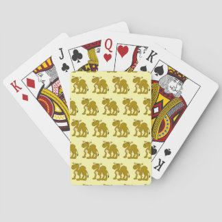 Kamel Design Valfri Bakgrundsfärg Casinokort