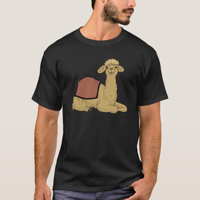 Kamel Dromedar camel dromedary Tee (Framsida)