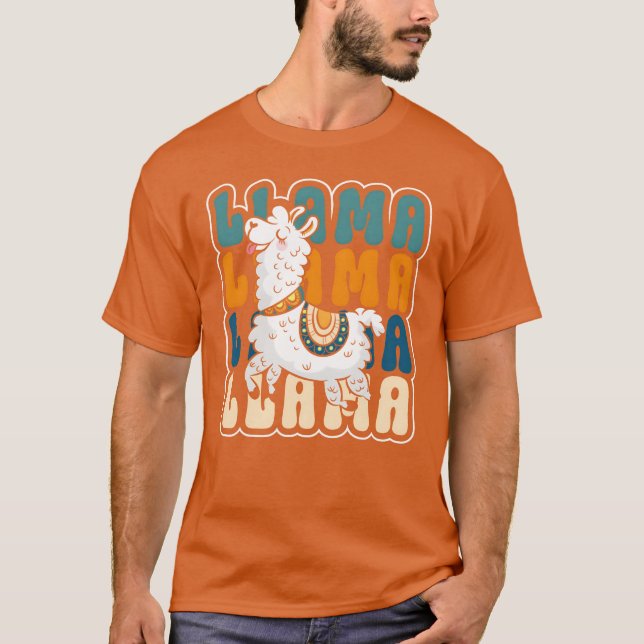 Kamel Farm Djur Djur Snäll retro T Shirt (Framsida)