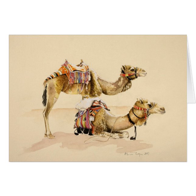 Kamel från Petra 2007 Hälsningskort (Framsidan Horizontal)