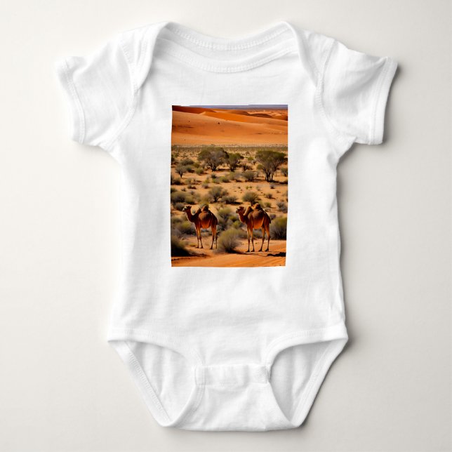 Kamel i den australienska outbacken,  t shirt (Framsida)