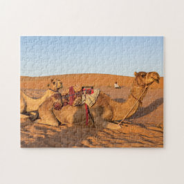 Kamel i Oman Wahiba öknen Pussel
