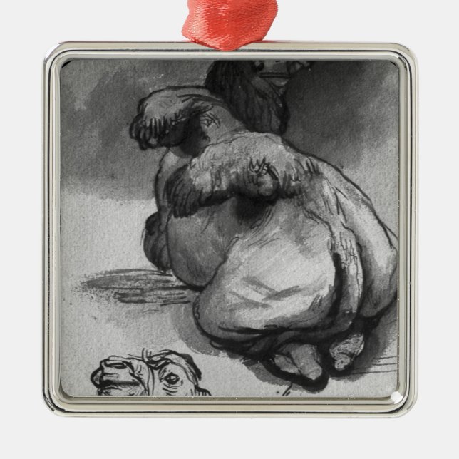 Kamel Julgransprydnad Metall (Framsidan)