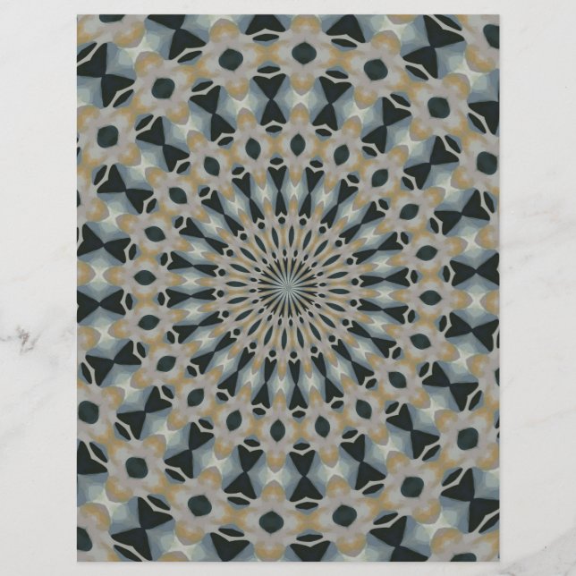 Kamel och Teal Kaleidoskop (Framsida)