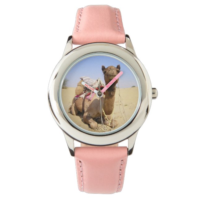 Kamel Öken Mellanöstern Fred Kärlek Natur Öde Armbandsur (Framsida)