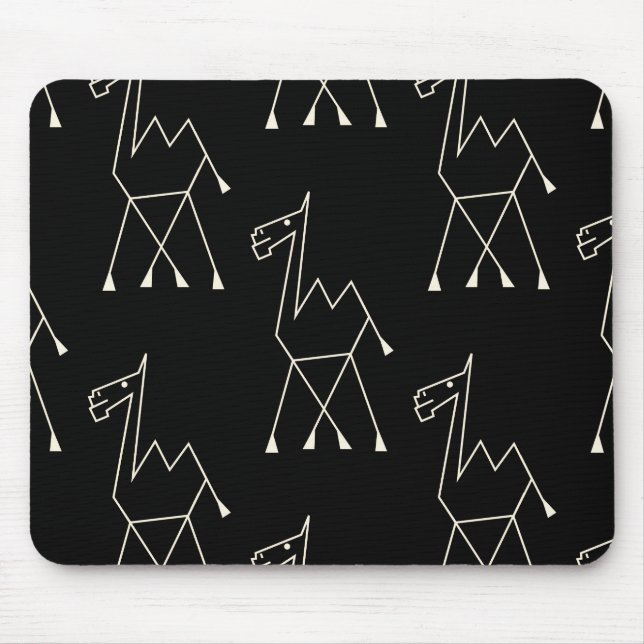 Kamel, svart musknapp musmatta (Framsidan)