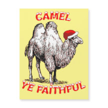 Kamel Tro Trogen Rolig Puns Jul Design