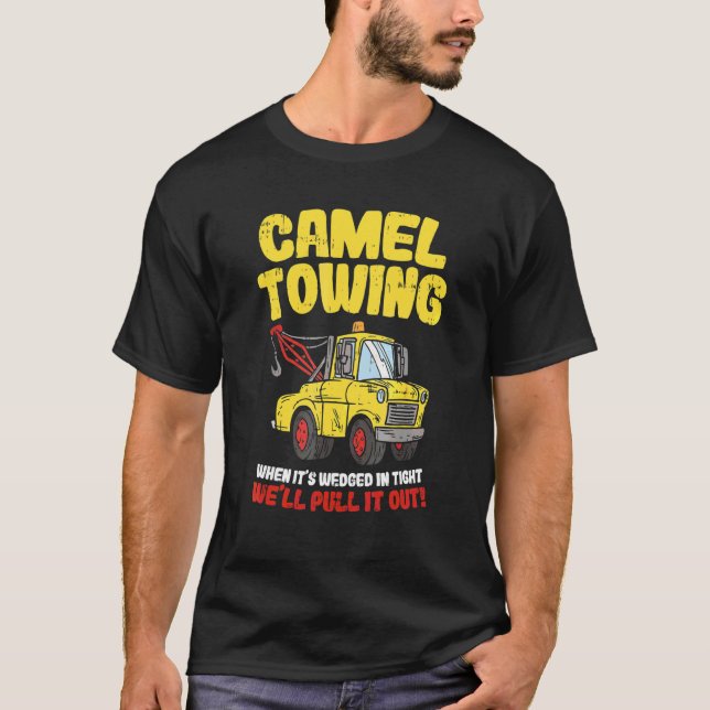 Kamelbogsering När den har fastnat i ett trångt ut T Shirt (Framsida)