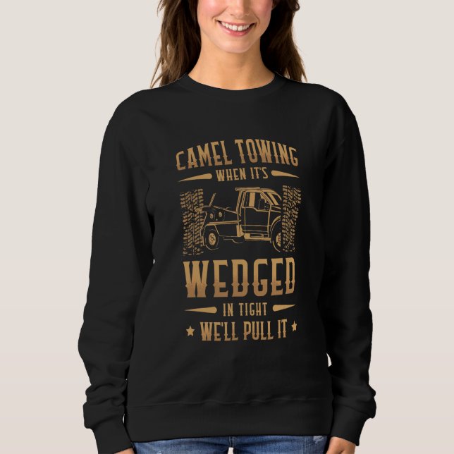 Kamelbogsering när den har fastnat i trångt utrymm t shirt (Framsida)