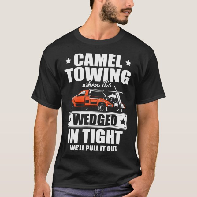 Kamelbogsering när det är fastkilat drar vi t shirt (Framsida)
