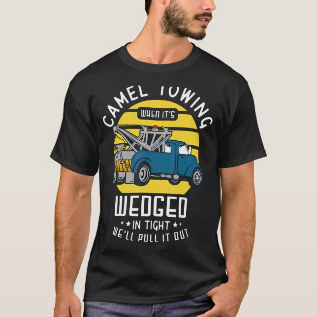 Kamelbogsering när det är inkilat i åtta drar vi t shirt (Framsida)