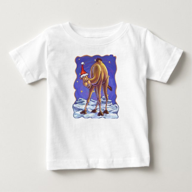 Kameldjävuls julbaby t-shirt (Framsida)