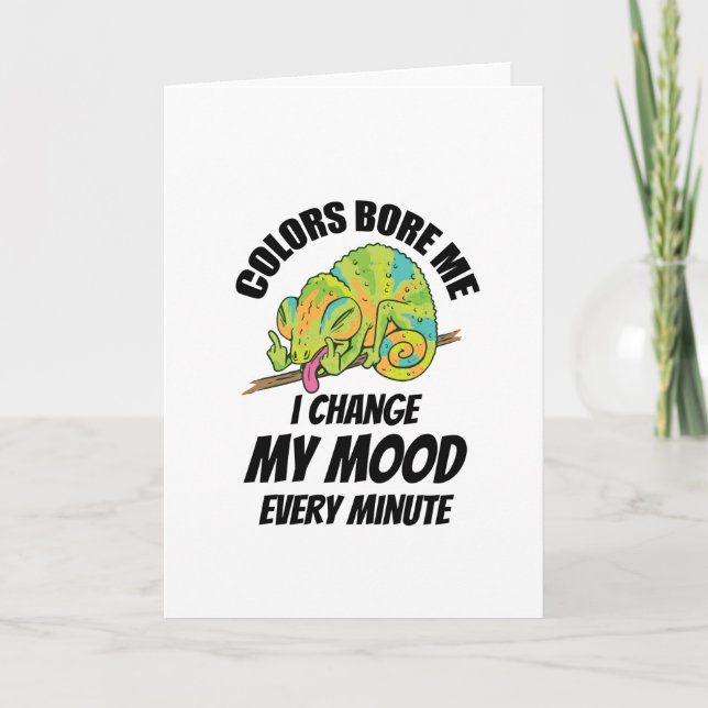 Kameleont - Färger Är Tråkiga Kort (Framsida)