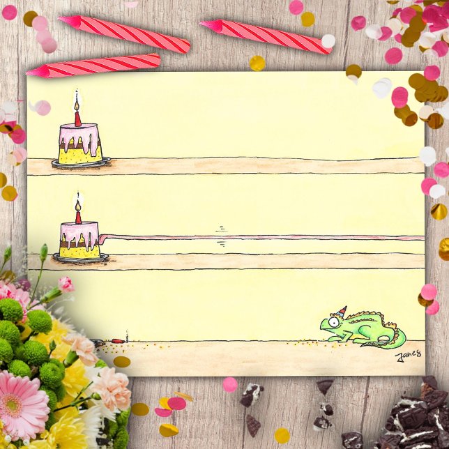 Kameleont Födelsedag Vykort (Skapare uppladdad)