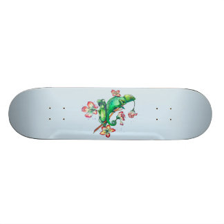 kameleont i blom mini skateboard bräda 18,5 cm