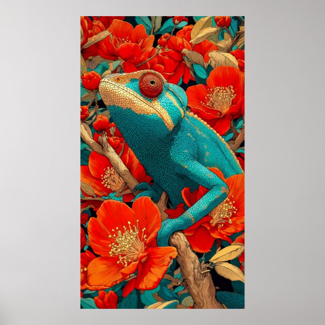 Kameleont i Technicolor Poster (Framsidan)