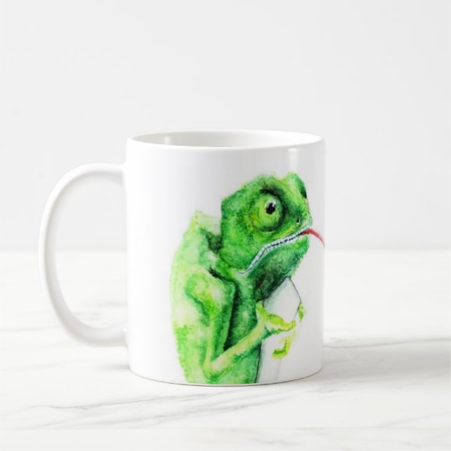 Kameleont Kaffe Mugg (Vänster)