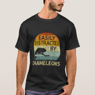 Kameleont Lätt Distraherad Av Kameleonter T Shirt