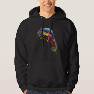 Kameleont Safari-fans Reptil Herpetologi Hoodie
