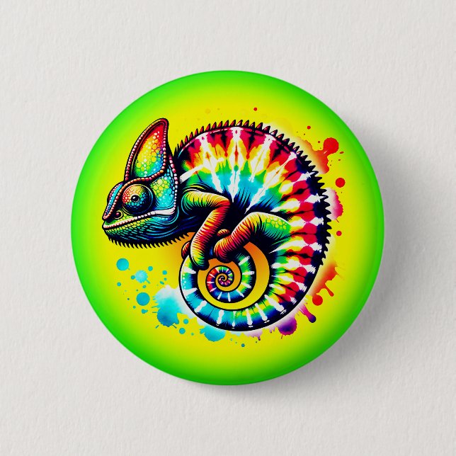 Kameleont Tie-Dye   Knapp (Framsida)