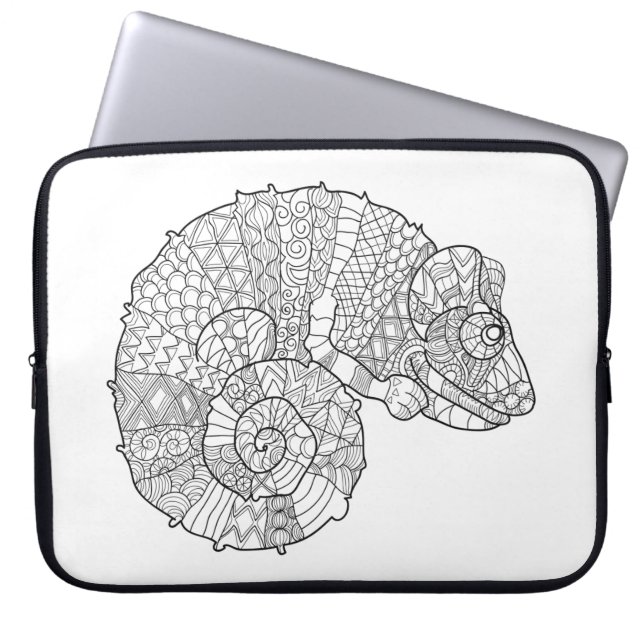 Kameleont Zendoodle Laptop Fodral (Framsidan)