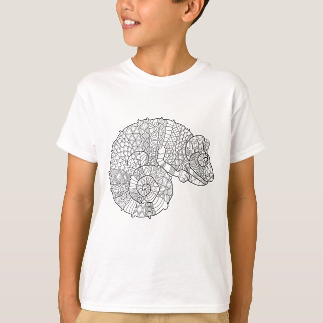 Kameleont Zendoodle Tee Shirt (Framsida)