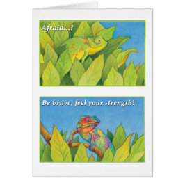 Kameleonten - 2 Timothy 1:7 Hälsningskort