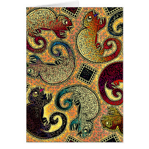 Kameleonter Hälsningskort