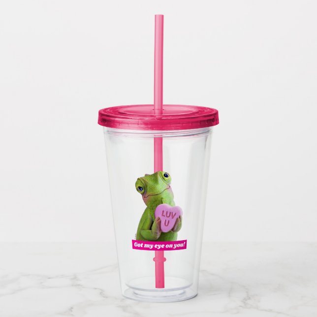 Kameleonthjärta (Kärlek) Take Away Mugg (Framsida)
