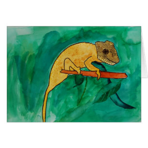 Kameleontkort Hälsningskort