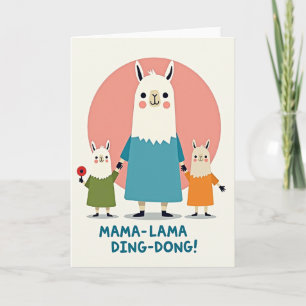 Kamelfamilj Mors dag-kort Kort