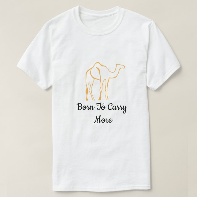 Kamelfärgad T-shirt (Design framsida)