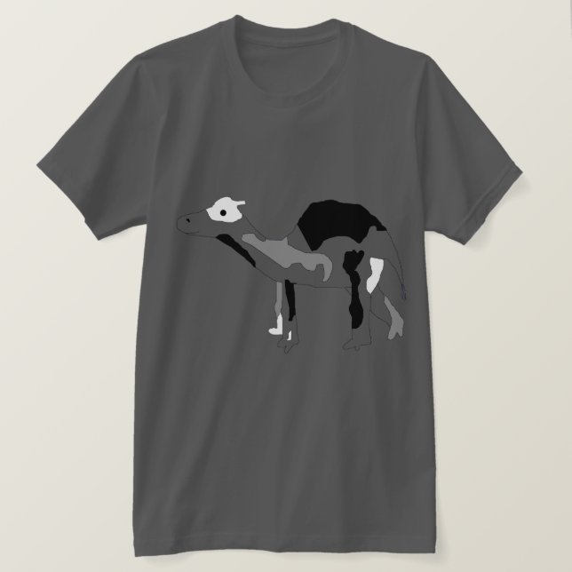 Kamelflage Grayscale klädsel T Shirt (Design framsida)