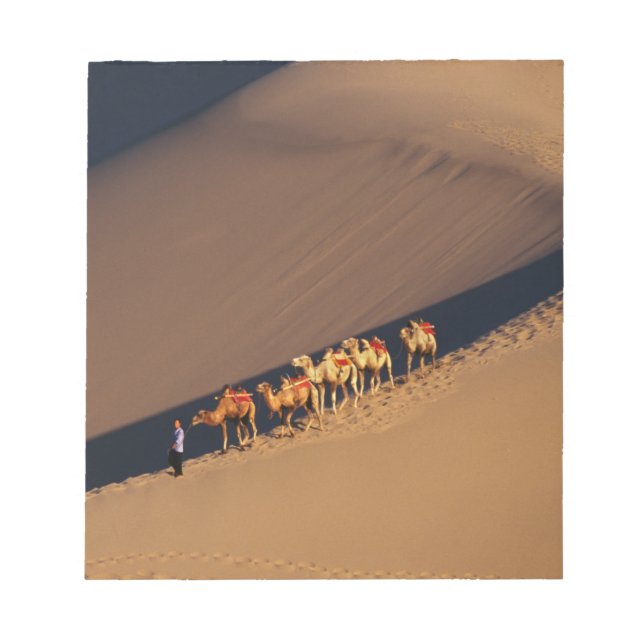 Kamelfölje i öknen, Dunhuang, Gansu Anteckningsblock (Framsida)