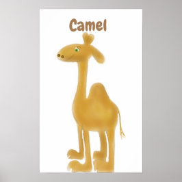 Kamelfun konst för för barnkammare eller lekstuga poster