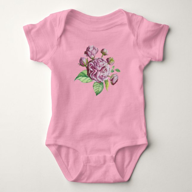 Kamelia Rosenträdgårdsblommor  T Shirt (Framsida)