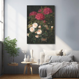 Kameliat och Rododendron Poster