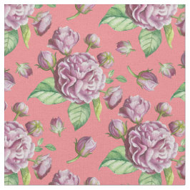 Kameliaträdgårdsblommor Tyg