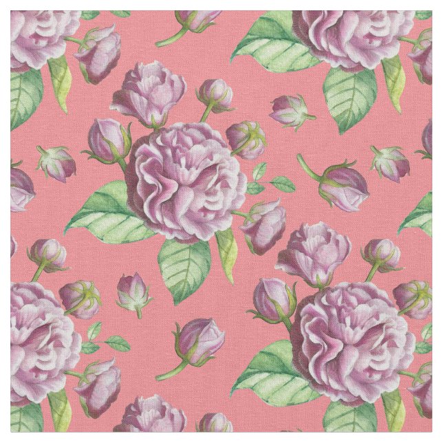 Kameliaträdgårdsblommor Tyg (Närbild)