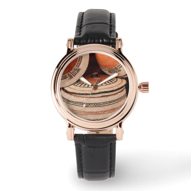Kamelkorg från Sultanatet Oman Armbandsur (Framsida)