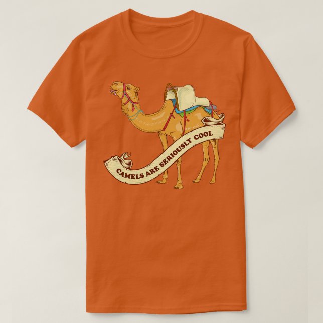 Kamellerna är seriösa coolor t shirt (Design framsida)