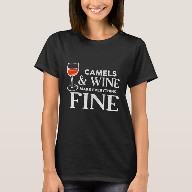 Kamellerna och Vin gör allt i Bra Camel T Shirt (Framsida)