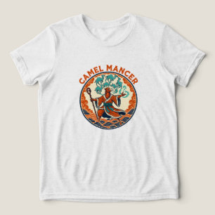 Kamelmagi Trollkarl Öken Fantasy Mystisk Konst T Shirt