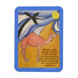 Kamelmagneten (blå) dikt magnet